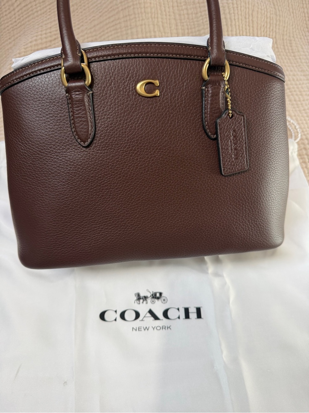 NWT COACH Legacy Medium Pebbled Leather Carryall 28